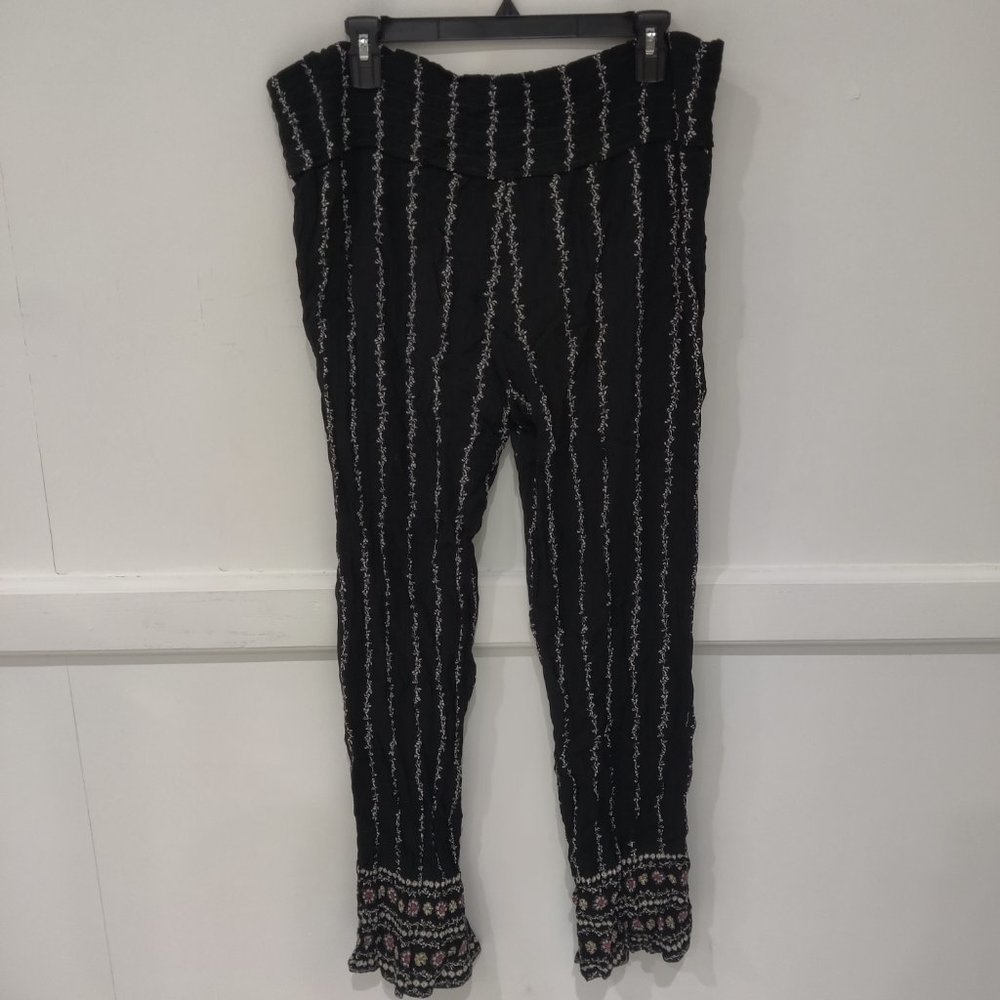 NWoT Jessica Simpson Womens Pull On Wide Leg Lounge Pant Black Size XL $45 HH461 - Picture 2 of 2